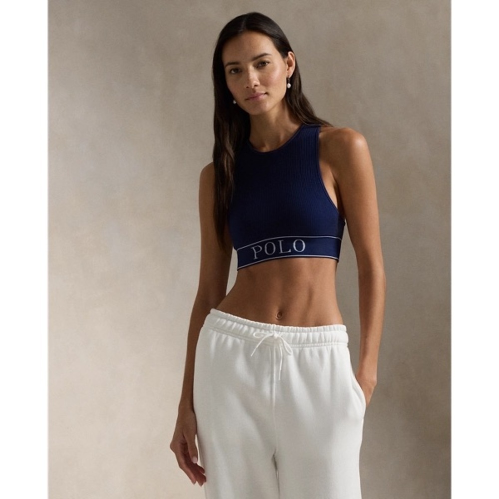 POLO RALPH LAUREN
Seamless Cropped Scoopneck Tank - Navy - Picture 2 of 6